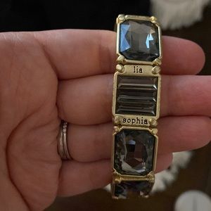 Lia Sophia Gold and black bracelet